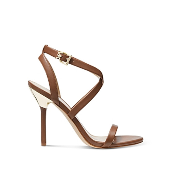 MICHAEL Michael Kors Asha Sandal Luggage Size 7 240382 - Picture 1 of 2